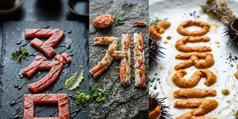 Ultra Realistic Food Typography generated by undefined