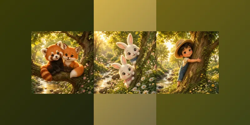 Golden Tree Storybook Kids Magics generated by undefined