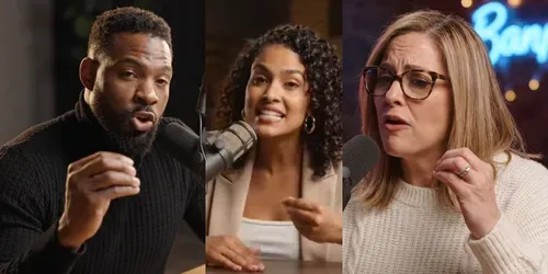 Viral Podcast Talking Videos generated by veo