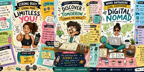 Handdrawn Sketchnote Poster Designs generated by chatgpt-image
