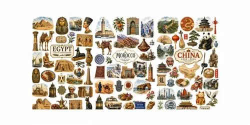 Country Heritage Sticker Sheets generated by chatgpt-image