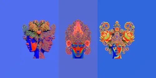 Psychedelic Baroque Illustrations generated by midjourney