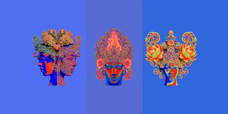 Psychedelic Baroque Illustrations generated by undefined