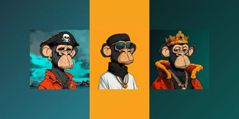 Cartoon Monkey NFT Design generated by undefined