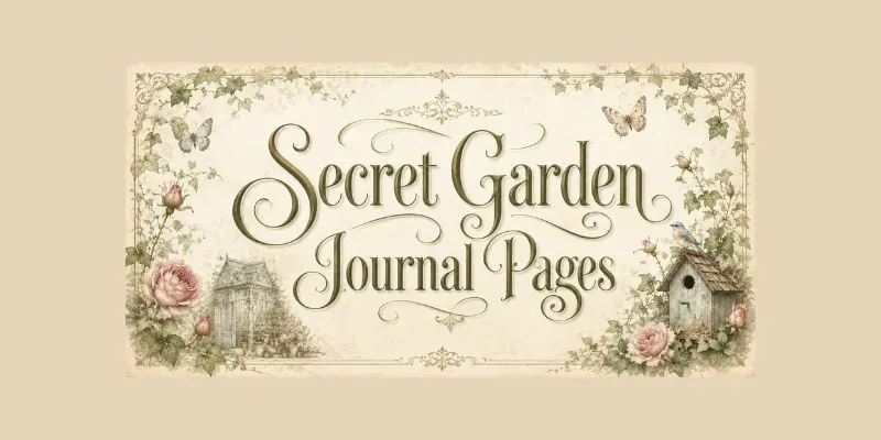 Secret Garden Journal Pages generated by undefined