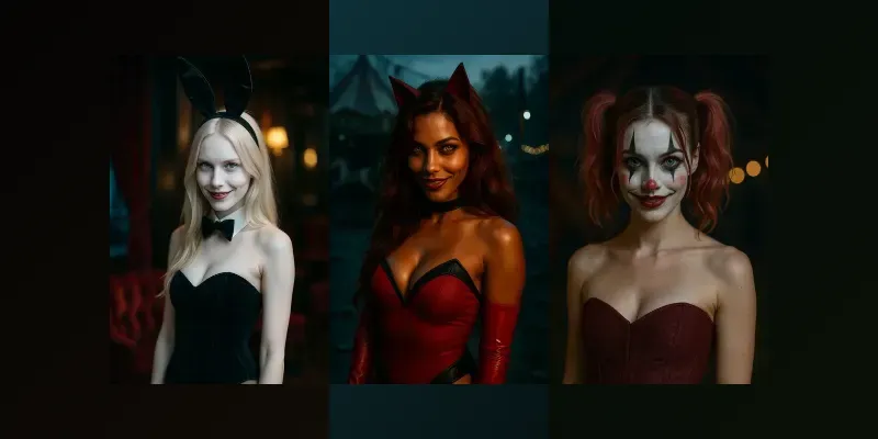 Sexy Halloween Cosplay Girls generated by undefined