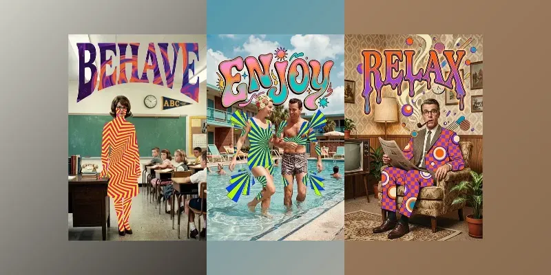 Psychedelic Kitsch Midcentury Mashups generated by undefined