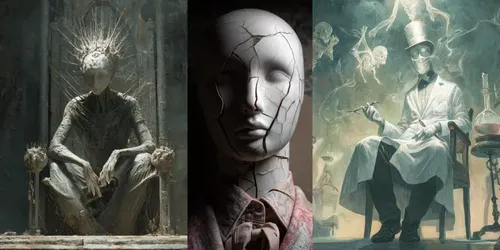 Symbolic Morbid Art Surreal Haunting generated by midjourney