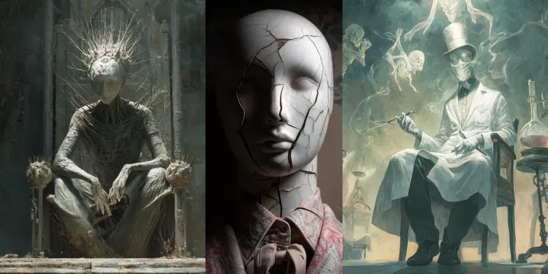 Symbolic Morbid Art Surreal Haunting generated by undefined