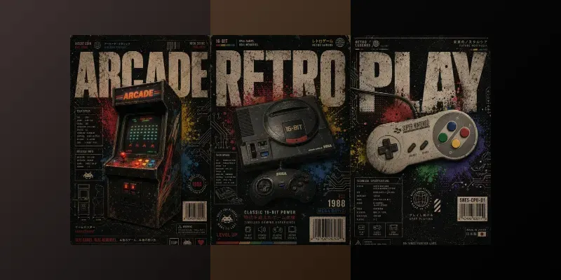 Retro Console Spec Posters generated by undefined