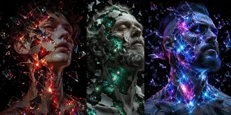 Shattered Cosmic Faces generated by undefined