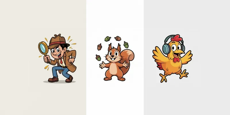 Cartoon Comic Strip Character Packs generated by undefined