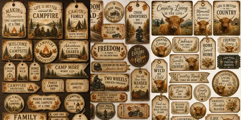 Rustic Adventure Tag Collections generated by undefined