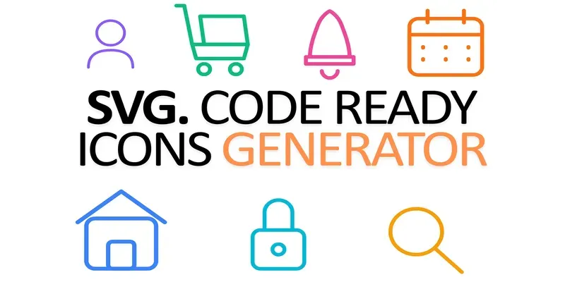 Svg Code Ready Minimalist Icon Generator generated by undefined