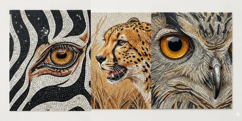 Macro Animal Mosaic Opera Vermiculata generated by undefined
