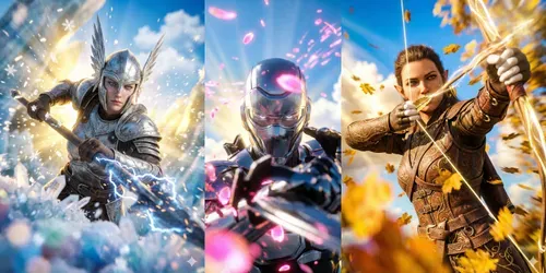 Cinematic Action Hero Cg Closeups generated by gemini-image