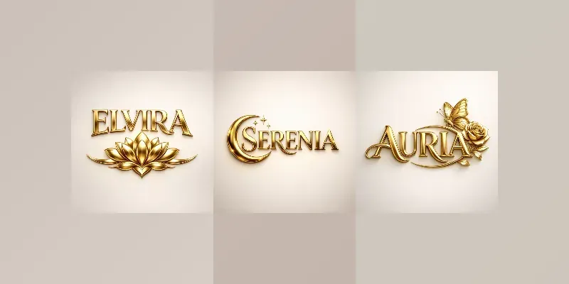 Luxury Golden 3D Logo Collections generated by undefined