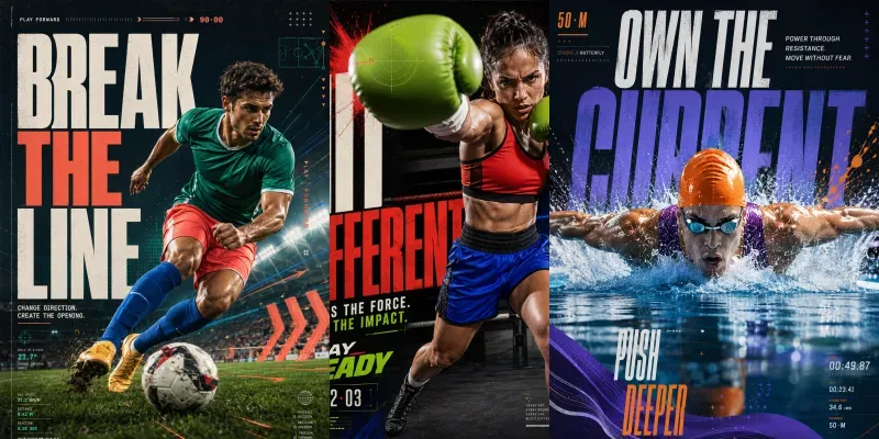 Dynamic Sports Campaign Poster Generator generated by undefined
