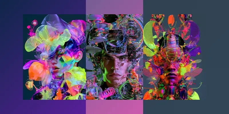 Fluoro Future Portraits generated by undefined
