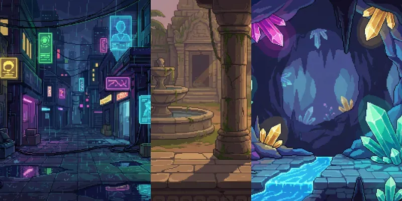 Pixel Art Game Worlds generated by undefined