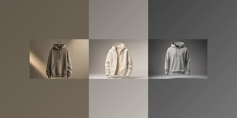 Blank Hoodie Product Studios generated by undefined
