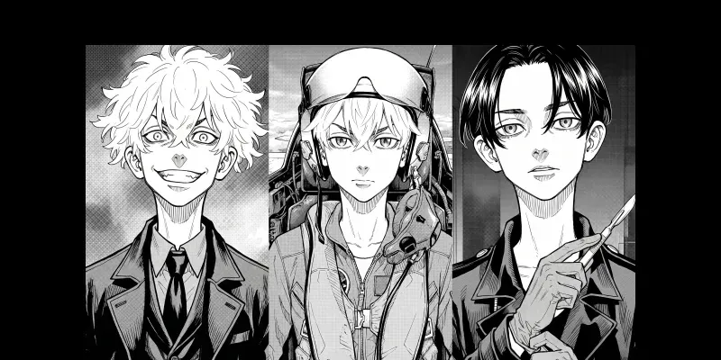 Ken Wakui Style Tokyo Revenger Manga Art generated by undefined