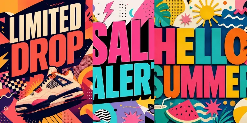 Memphis Marketing Poster Creators generated by undefined