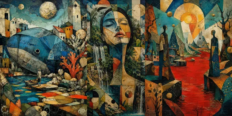 Surreal Cubist Dreamscapes generated by undefined