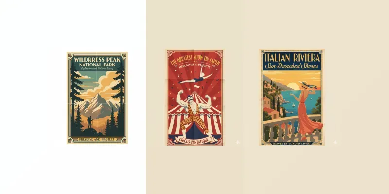 Vintage Poster Art Collections generated by undefined