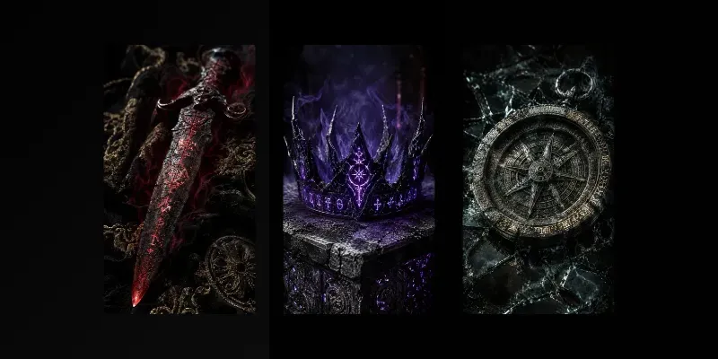 Cursed Fantasy Artifact Closeups generated by undefined