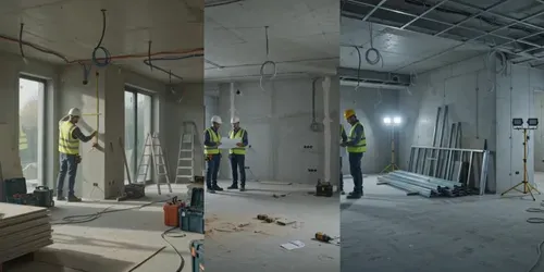 Luxury Room Construction Reveals generated by veo