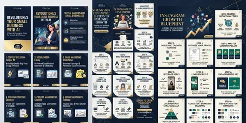 Social Media Carousels generated by gemini-image