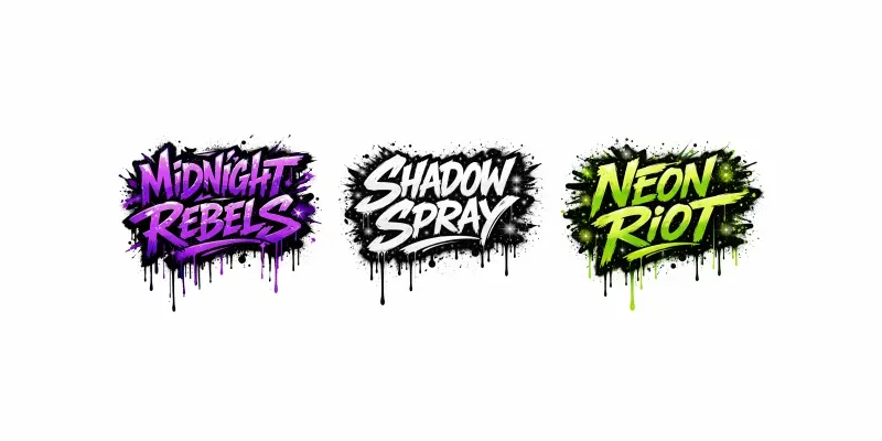 Midnight Drip Graffiti Logo Forge generated by undefined