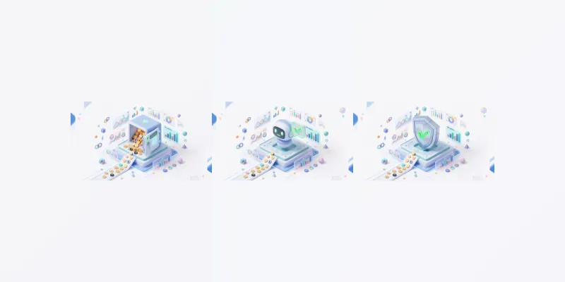3D Minimalist Hero Image Websites generated by undefined