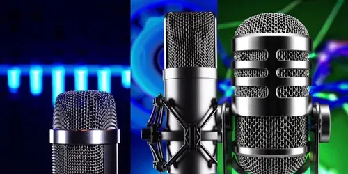 Microphones And Audio Visualizers generated by sora