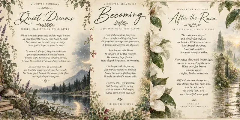 Botanical Poetry Wall Art