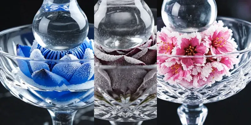 Satisfying Frozen Flower ASMR Videos generated by undefined