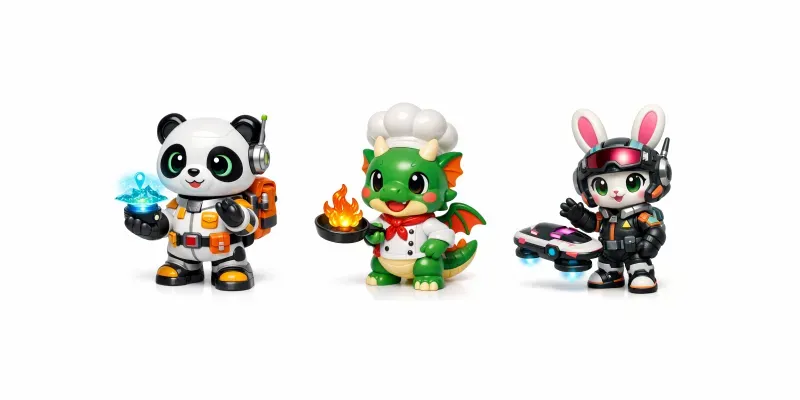 3D Toy Character Creator Packs generated by undefined