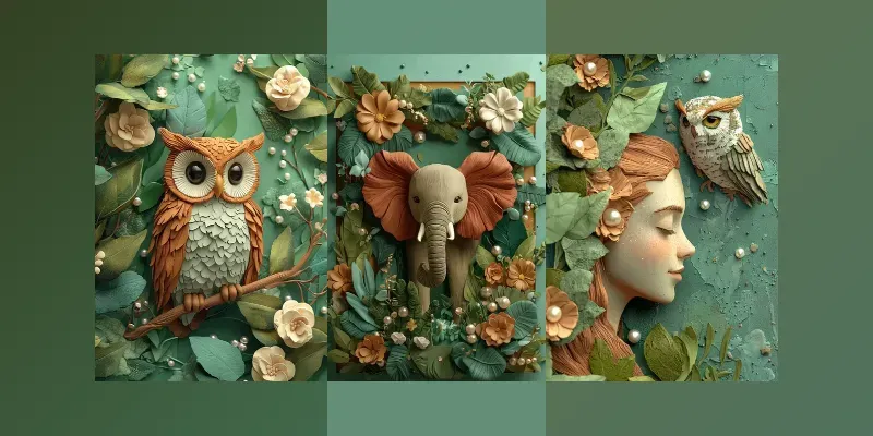 3D Claymation Wall Art Concepts