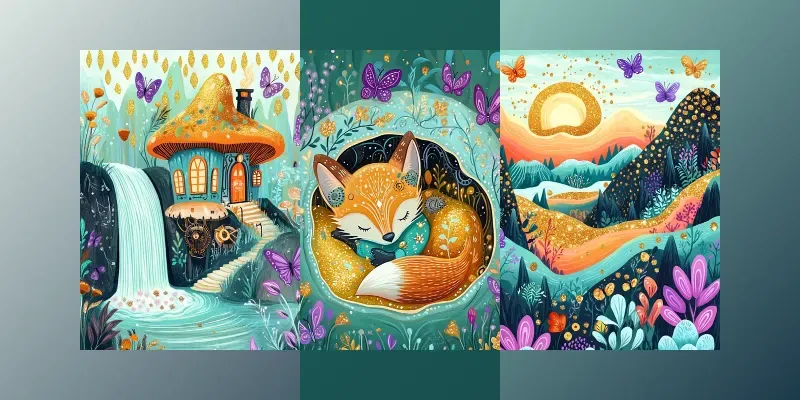 Magical Illustrations For Fairy Tales generated by undefined
