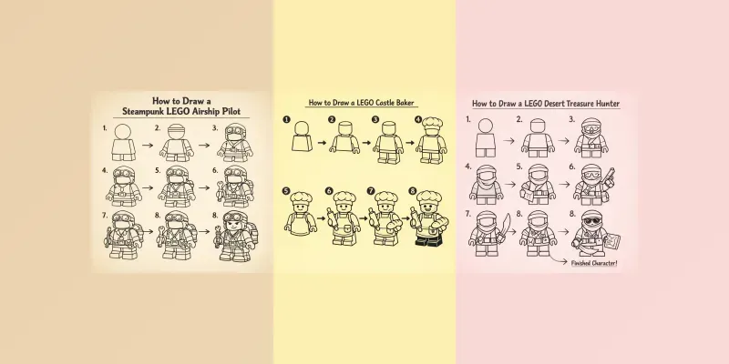 Lego Creature Blueprint Draw Guides generated by undefined