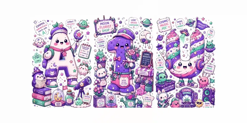 Kawaii Space Alphabets And Numbers generated by undefined
