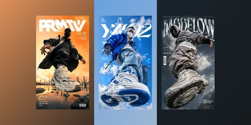Futuristic Y2k Streetwear Poster Pack generated by undefined