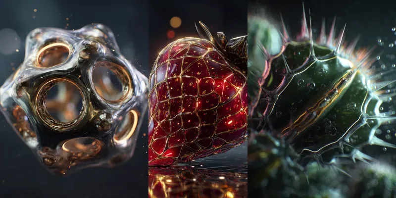 Photorealistic 3D Images Glowing generated by undefined