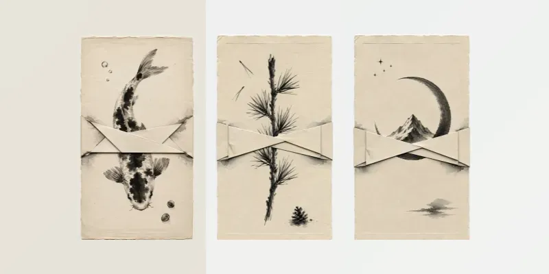Origami Ink Sleeve Posters generated by undefined