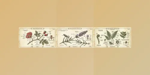 Vintage Botanical Anatomy Illustrations generated by gemini-image