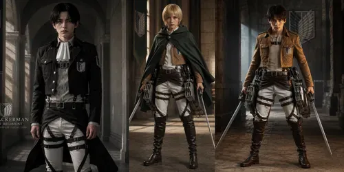 Aot Character Cosplay Ads generated by chatgpt-image