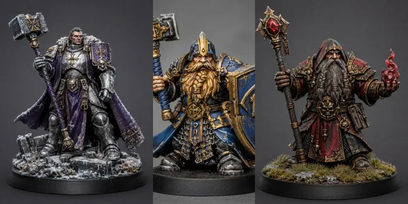 Warhammer Style Miniature Renders generated by undefined