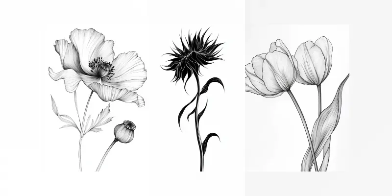 Bold Line Art Minimalist Drawings generated by undefined