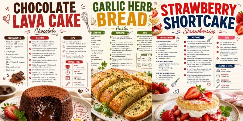 Kitchen Recipe Infographic Templates generated by undefined